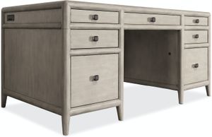 Hooker® Furniture Work Your Burnham Way Grey Junior Executive Desk