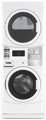 Maytag® Commercial 27" Gas Stack Washer / Dryer-White