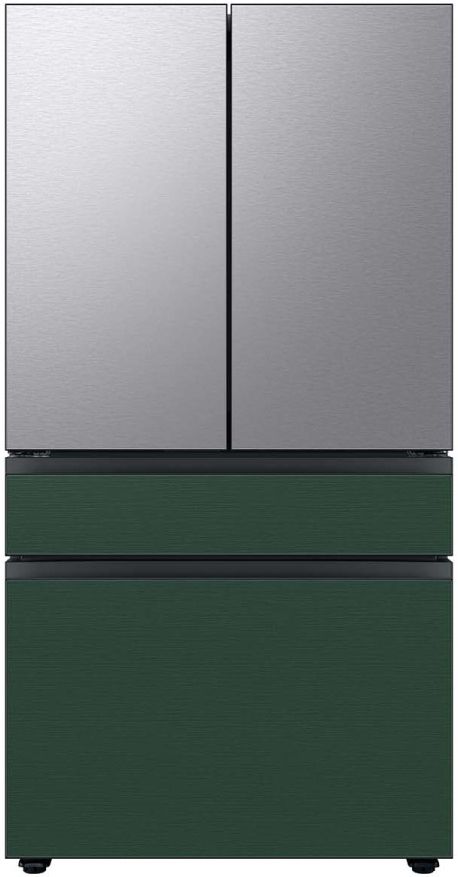 Samsung Bespoke 36" Emerald Green Steel French Door Refrigerator Middle Panel 6