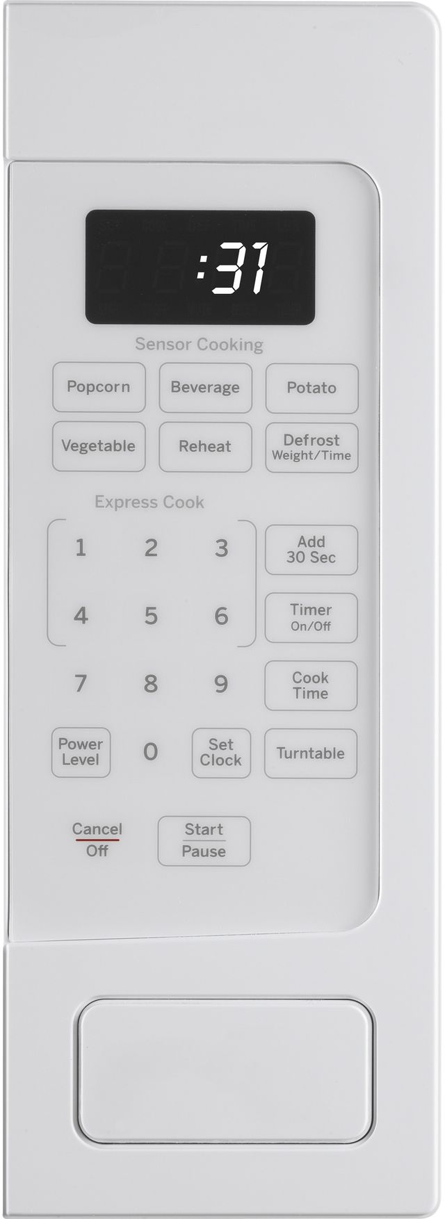 GE Profile™ 1.1 Cu. Ft. White Countertop Microwave 2
