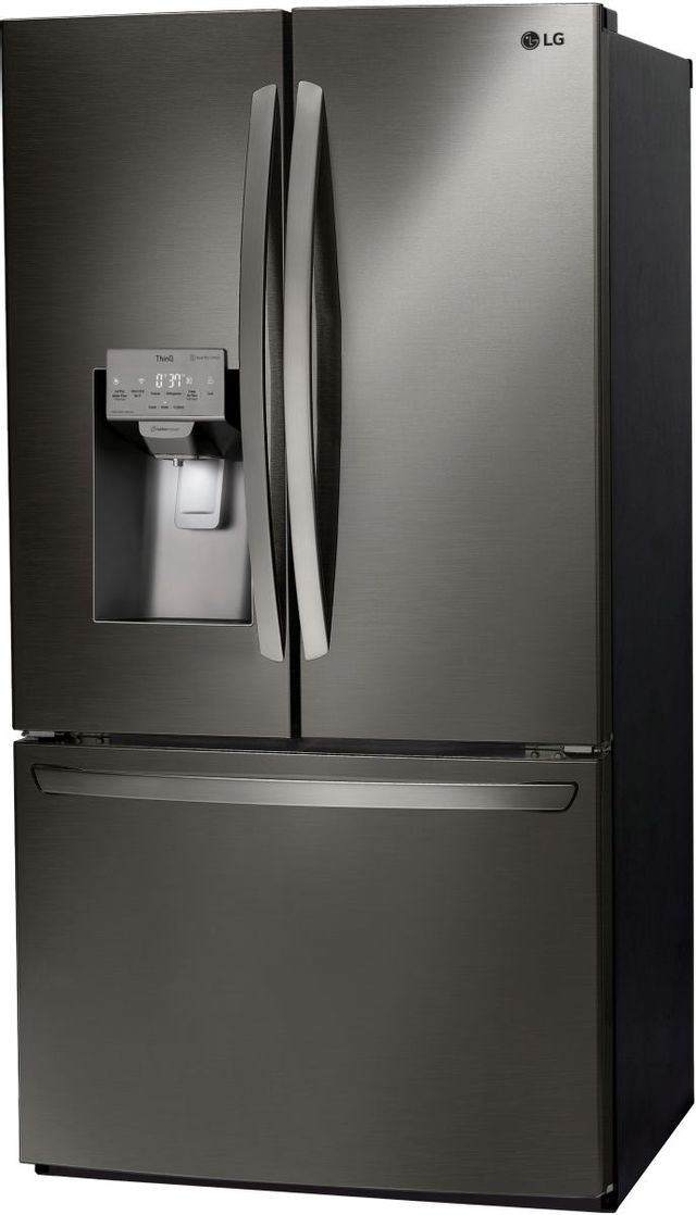 LG 22.1 Cu. Ft. Black Stainless Steel Counter Depth French Door Refrigerator-LFXC22526D-2