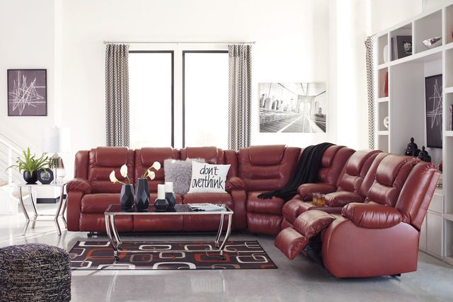 Signature Design by Ashley® Vacherie 3-Piece Chocolate Reclining Sectional 25