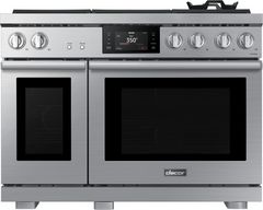 Dacor® Transitional 48" Silver Stainless Pro Style Dual Fuel Range
