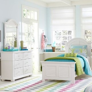 Liberty Summer House 3-Piece Oyster White Youth Full Bedroom Set