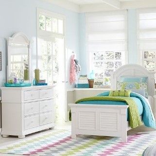 Liberty Summer House 3-Piece Oyster White Youth Full Bedroom Set-3