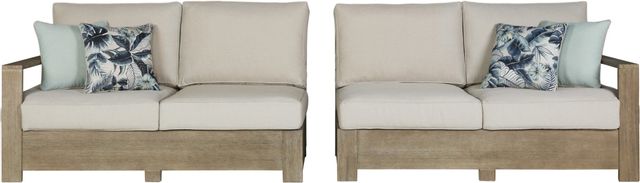 Signature Design by Ashley® Silo Point Brown RAF/LAF Loveseat with Cushion 0