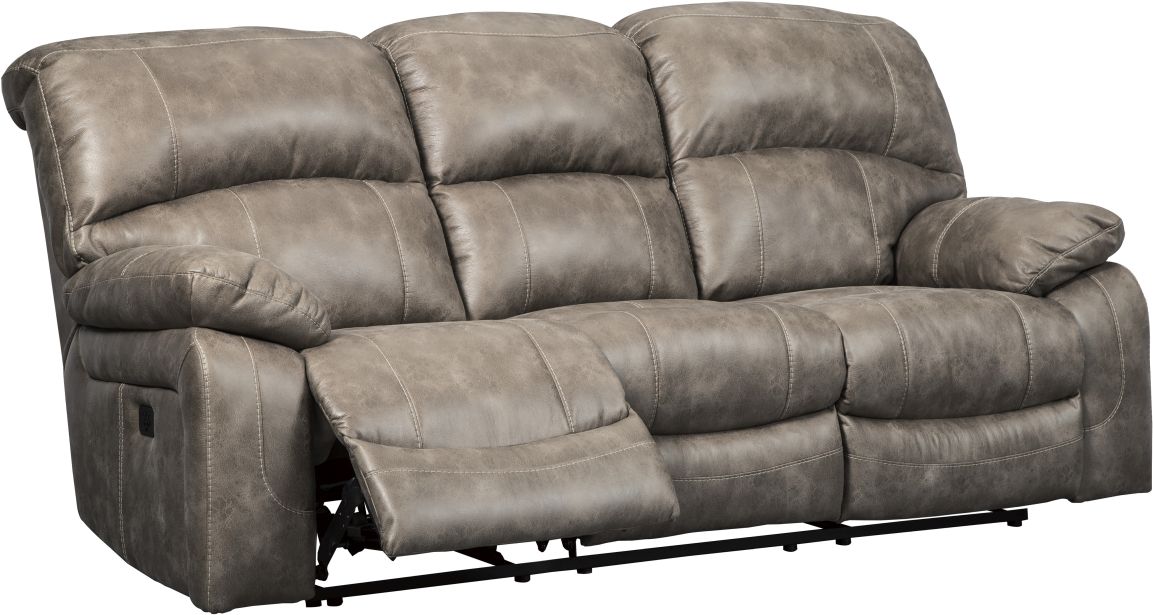 ashley dunwell power reclining sofa with adjustable headrest