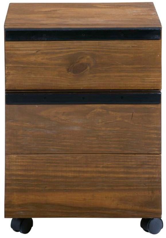 Progressive® Furniture Berkley Hall Black/Russet Pine Desk Companion-1