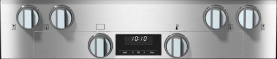 Miele 30" Clean Touch Steel Freestanding Dual Fuel Natural Gas Range -1