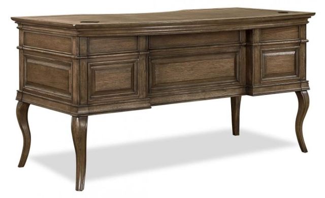 Aspenhome® Arcadia 60" Truffle Half Pedestal Desk 1