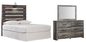 Signature Design by Ashley® Drystan 3-Piece Multi Full Panel Headboard Bed Set