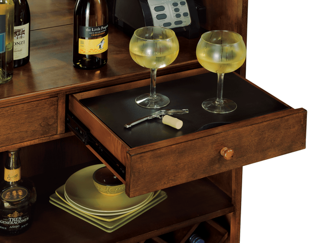 Howard Miller® Barossa Hampton Cherry Wine & Bar Console 2