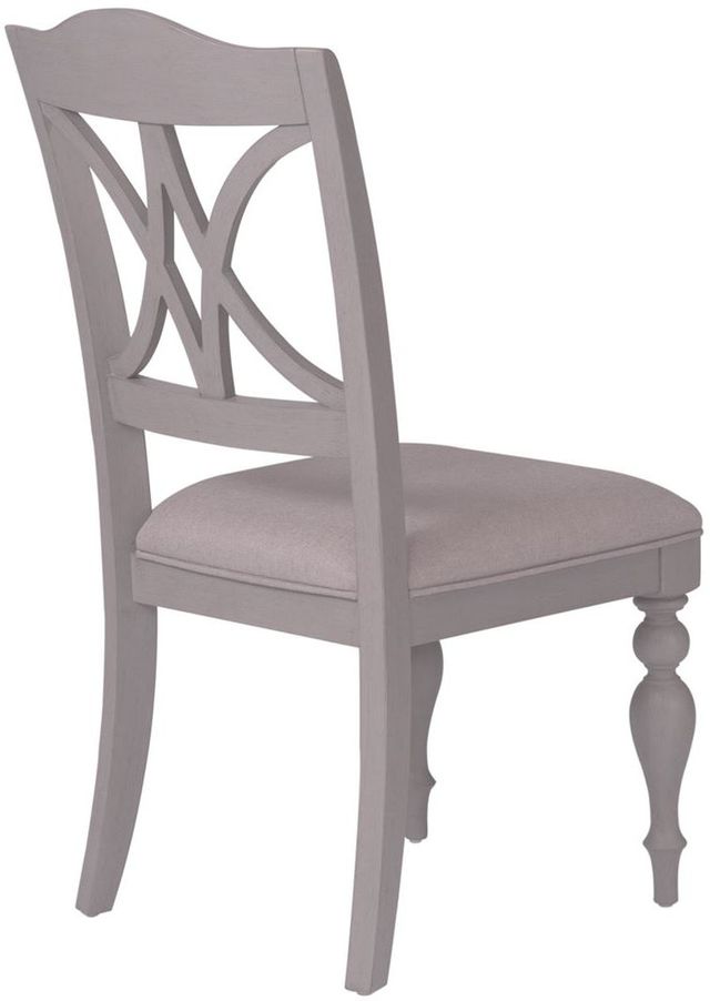 Liberty Furniture Summer House Dove Grey Slat Back Side Chair 3