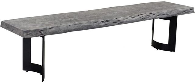 Moe's Home Collections Bent Weathered Grey Extra Small Bench 1
