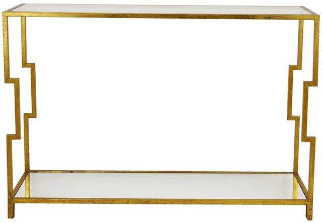 Zeugma Imports Gold Console Table-1