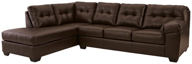 Signature Design by Ashley® Donlen 2-Piece Chocolate Sectional with Chaise 0