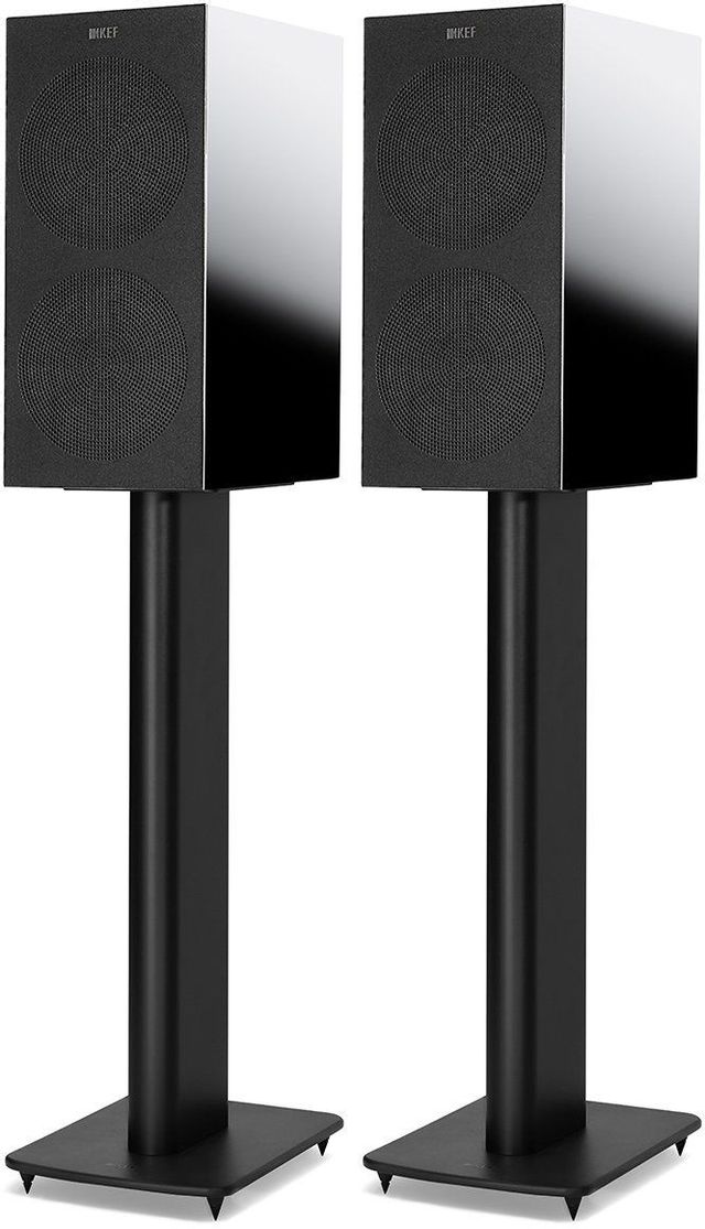 KEF R Series 6.5" Black Gloss Bookshelf Speaker (PAIR) 11