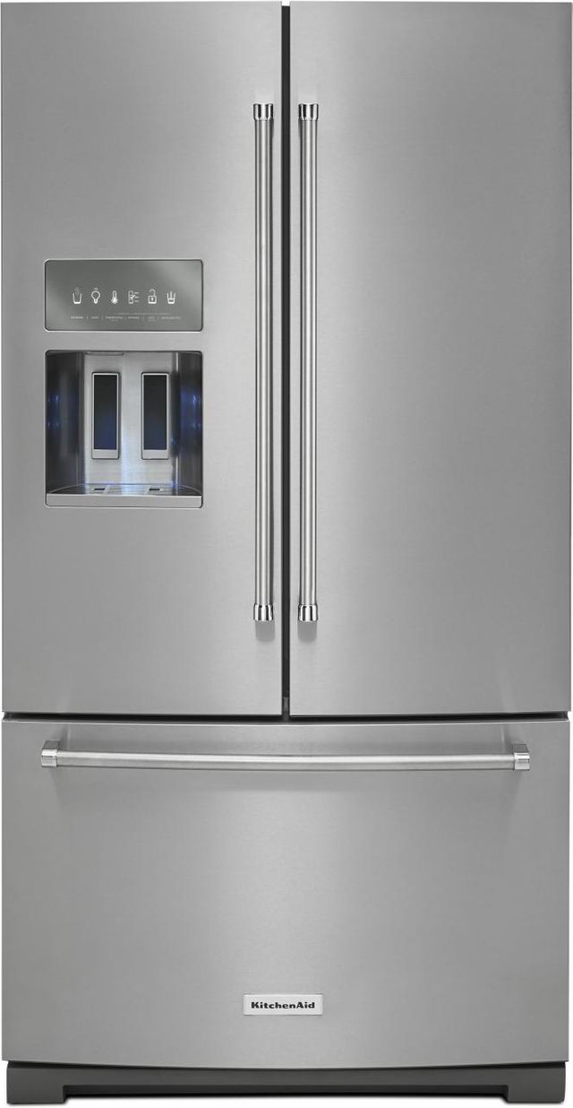 KitchenAid® 26.8 Cu. Ft. French Door Refrigerator-Stainless Steel-0