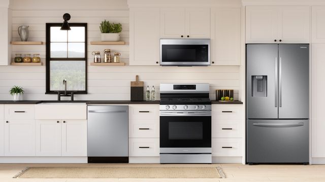 Fingerprint-Resistant Black Stainless Steel Appliances