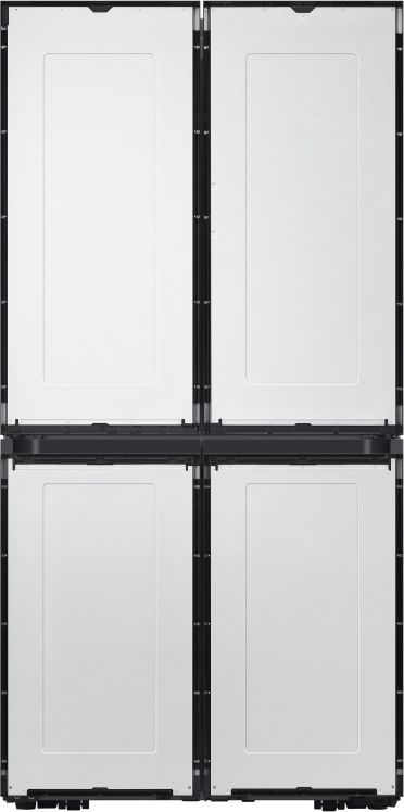 Samsung Bespoke 29.0 Cu. Ft. Matte Black Steel 4-Door Flex French Door Refrigerator in Customizable Panel 29