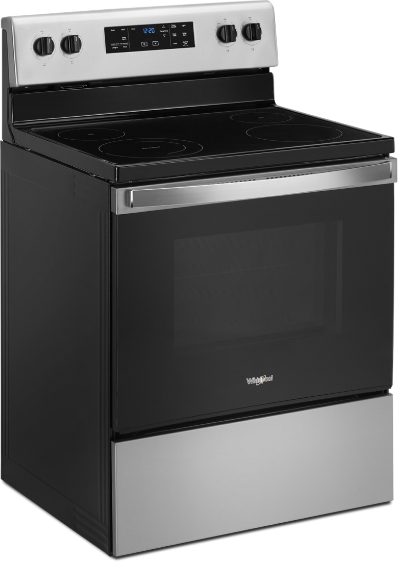 whirlpool glass top electric range