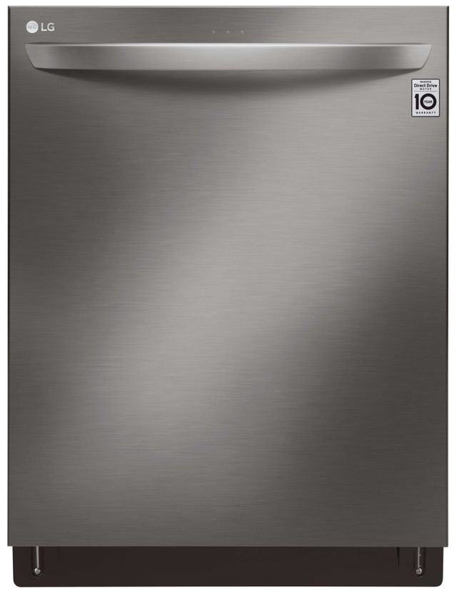 LG 24 Smart Built-In Bar Handle Dishwasher in Printproof Stainless Steel