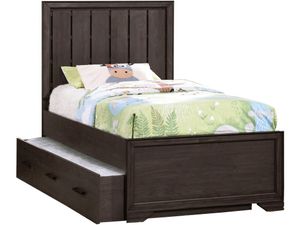 Samuel Lawrence Furniture Granite Falls Brown Youth Twin Panel Bed With Trundle