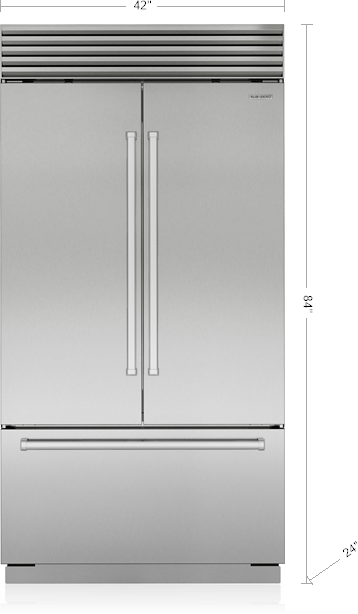 Sub Zero Classic Series 24 7 Cu Ft Stainless Steel French Door   6800f964 Ed11 43f1 Aeb7 350288635f81 