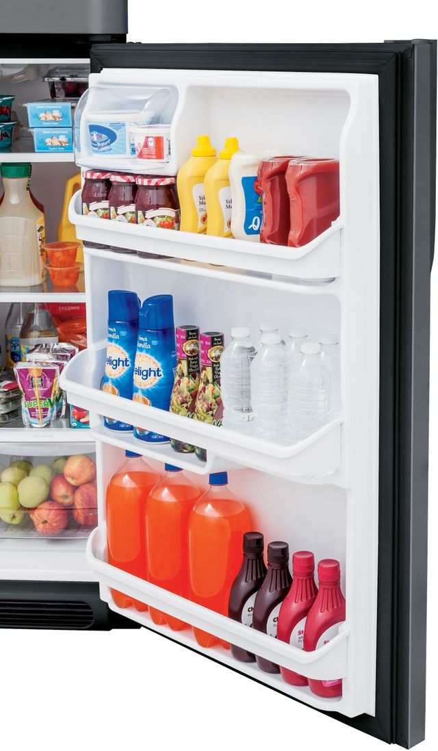 Frigidaire® 18 Cu. Ft. Black Stainless Steel Top Freezer Refrigerator 6