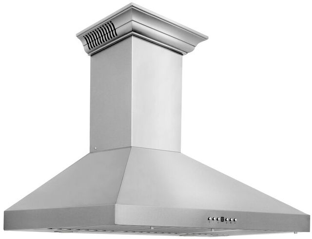 ZLINE 36" Stainless Steel Wall Mounted Range Hood with CrownSound® Bluetooth Speakers 1