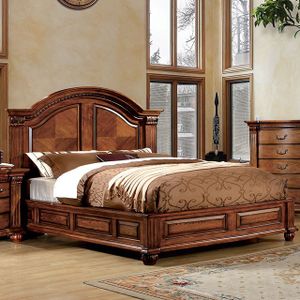 Furniture of America® Bellagrand Antique Tobacco Oak Queen Bed