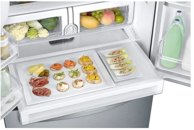 Samsung 25.5 Cu.Ft Fingerprint Resistant Stainless Steel French Door Refrigerator 11