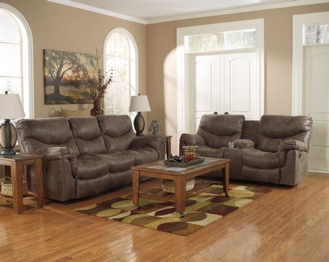 Signature Design by Ashley® Alzena 2-Piece Gunsmoke Living Room Set with Reclining Sofa 3