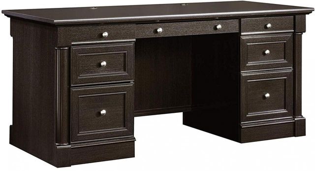 Sauder Palladia Wind Oak Executive Desk 416513 Big Sandy Superstore Oh Ky Wv