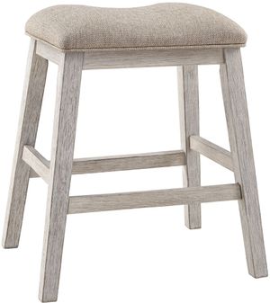 Mill Street® White/Light Brown Counter Height Stool