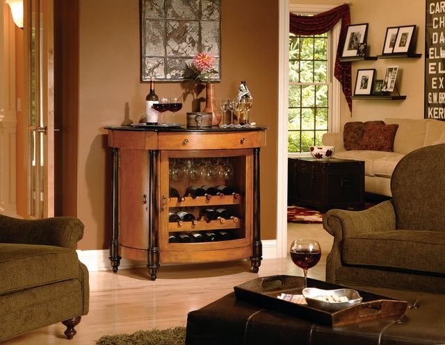 Howard Miller® Merlot Valley Vintage Umber Wine & Bar Console 2