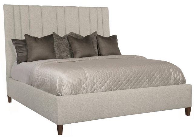 Bernhardt Modena Gray California King Upholstered Panel Bed 0