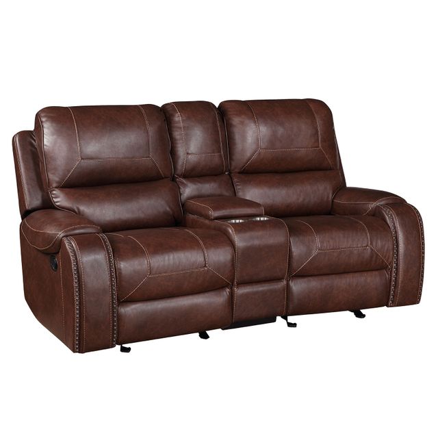 Steve Silver Co. Keily Brown Manual Motion Glider Recliner Loveseat-0