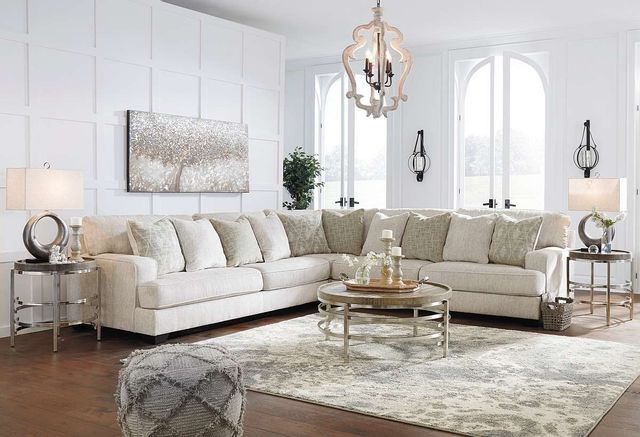 Signature Design by Ashley® Rawcliffe 3-Piece Parchment Sectional 5