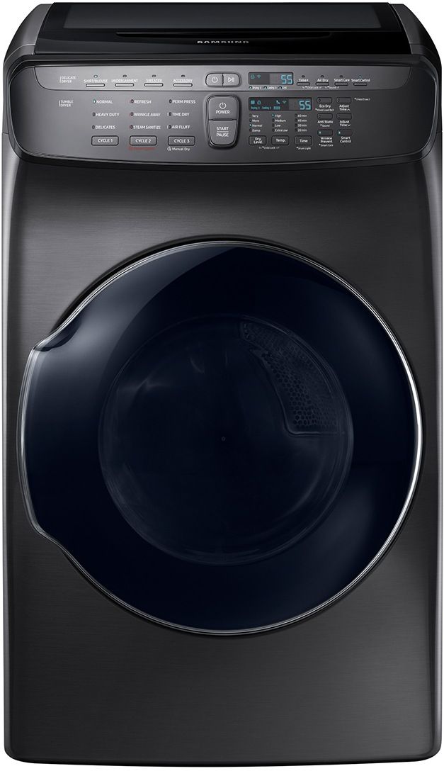 Samsung 7.5 Cu. Ft. Fingerprint Resistant Black Stainless Steel Gas Dryer 0