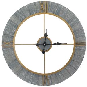Crestview Collection Clock Out Gold/Gray Wall Clock