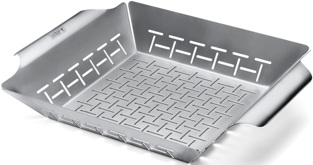 Weber® Stainless Steel Deluxe Grilling Basket