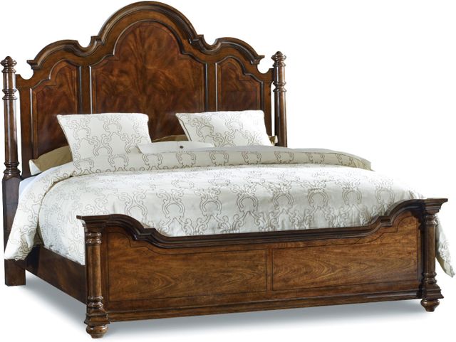 Hooker® Furniture Leesburg Brown King Poster Bed