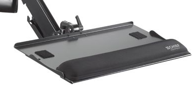 Chief® Black Height-Adjustable Keyboard & Mouse Tray Wall Mount 1