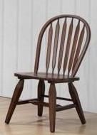 Allwood Furniture Group #133 Dark Walnut Oak Veneer Pedestal Table Set 1