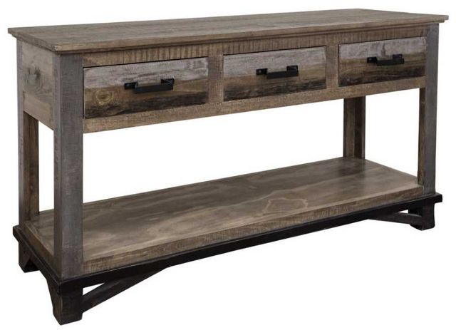 Table canapé rectangulaire Loft Brown, brun, International Furniture®
