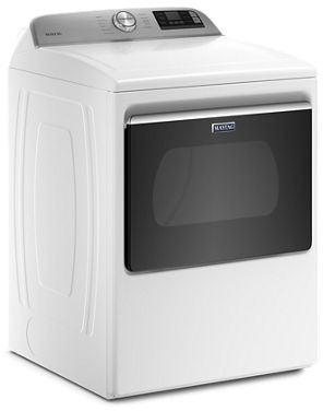 Maytag® 7.4 Cu. Ft. White Front Load Electric Dryer 1