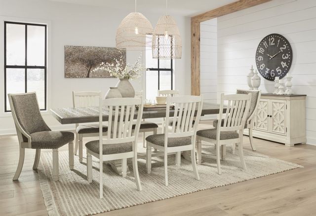 Signature Design by Ashley® Bolanburg Antique White/Brown Extention Dining Table 4