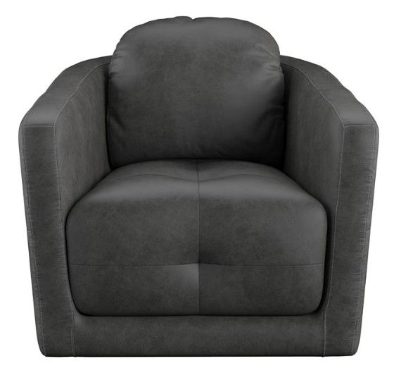 Emerald Home Blakely Steel Grey Swivel Chair 1