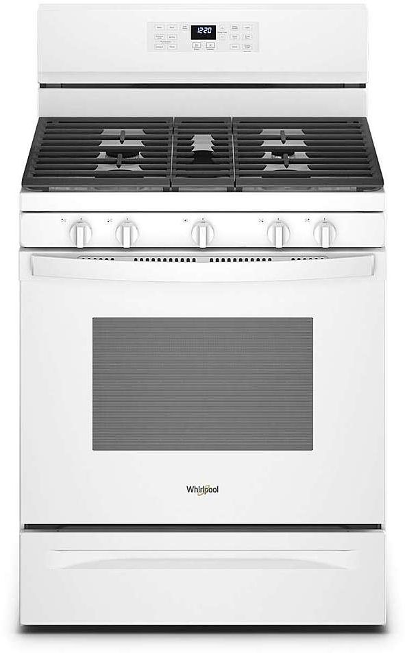 Whirlpool® 30" White Freestanding Gas Range with 5-in-1 Air Fry Oven